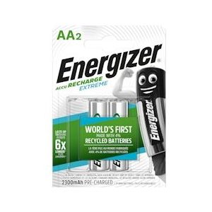 Energizer Extreme oplaadbare batterij Hr6 Aa 2300mAh blisterverpakking*2 - zilver E300624500