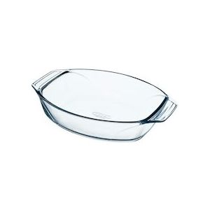 Pyrex IRRESISTIBLE Ovale Braadslede 39x27 Cm 4L - Diepe zijkanten, grote handgrepen, magnetronbestendig