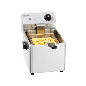 Bartscher Friteuse | SNACK III | Elektrisch | 8L | 50°C/190°C | 3.25kW (230V) | 265x620x340(h)mm - Roestvrij staal 18/10 A162810E