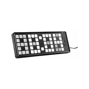 Karlsson Wekker Keyboard - Zwart - 23x1.5x8.3cm - zwart Kunststof 8714302739880