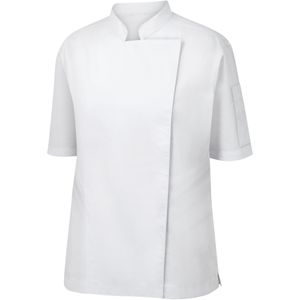 METRO PROFESSIONAL Dames koksjack, korte mouwen, maat M, wit - M wit Multi-materiaal 4337231918344