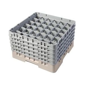 Cambro Vaatwaskorf met 36 compartimenten | Max hoogte 25,7cm | 500x500x308(h)mm - Polypropyleen, kunststof 36S958-184