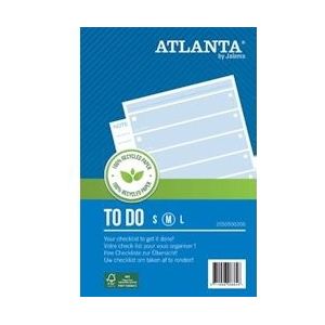 Atlanta by Jalema, To Do, ft 20,3 x 14 cm, Medium - blauw Papier 8710968988846