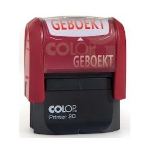 Colop formulestempel Printer tekst: GEBOEKT - blauw Papier 9004362375890