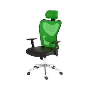 Mendler Professionele bureaustoel Atlanta, bureaustoel bureaustoel, kunstleer ~ groen - groen Synthetisch materiaal 44965