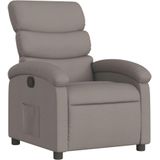 vidaXL Fauteuil verstelbaar stof taupe - 371697