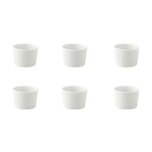 Palmer Schaal White Delight 6 cm 8 cl Wit Porselein 6 stuks - wit Porselein 8717522190394