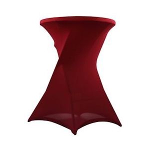 Oviala Business Dekbedovertrek tafelkleed bordeaux High bar tafel - Oviala - rood Polyester 102020
