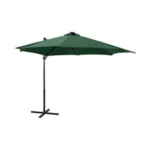 vidaXL Verkeerslicht parasol met paal en LED verlichting groen 300 cm - groen 312329