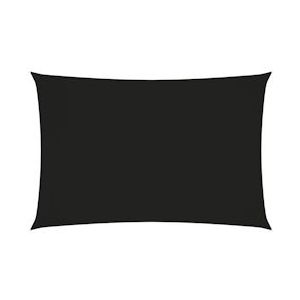 vidaXL Zonnescherm rechthoekig 2x4 m oxford stof zwart - zwart 135752