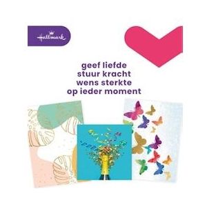 Hallmark navulset wenskaarten, blanco, pak van 8 stuks - blauw Papier 8714304689060