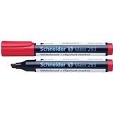 Schneider whiteboard + flipchart marker Maxx 293 rood, Pak van 10 - 4004675011657