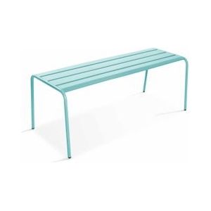 Oviala Business Turquoise metalen bank voor binnen - blauw Staal 109818