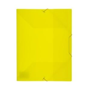 Kangaro elastomap A4 PP volle kleur geel, pak a 5 stuks. - geel Polypropyleen, kunststof K-58190654