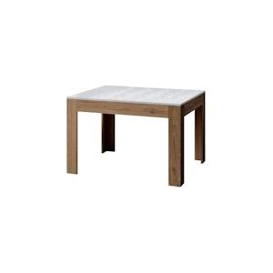 Itamoby Uitschuifbare tafel 90x120/180 cm Bibi Mix Wit essenblad Natuurlijke eiken poten - 8050598044902