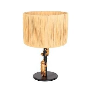 Anne Light and home tafellamp Animaux - zwart - metaal - 30 cm - E27 fitting - 3714ZW