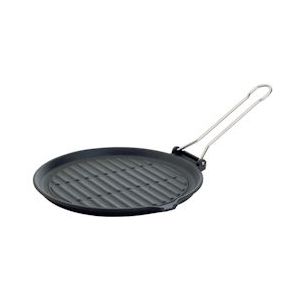 Ilsa ronde gietijzeren grillpan Dietella, zwart, 26 cm - zwart Gietijzer 02120260GBS