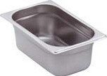 Bartscher - A124020 - GN Bak - Zilver - Inhoud 0,8L - Materiaal CNS 18/10 - Gastronomorm 1/4