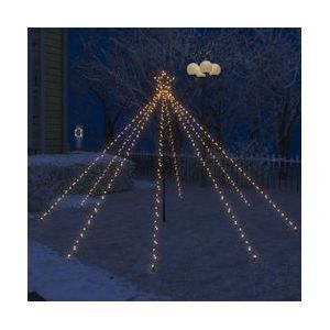 vidaXL Kerstboomverlichting waterval binnen buiten 400 LED's 2,5 m - 51294