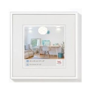 walther + design Lifestyle Kunststof Fotolijst 20x20 cm WIT - wit Multi-materiaal KV220W