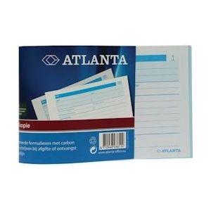 Atlanta by Jalema bonboekjes genummerd 1-100, 100 blad in tweevoud, met carbon - blauw Papier 8710968038718