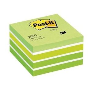 Post-It Notes kubus, 450vel, ft 76 x 76 mm, groen - 2028G