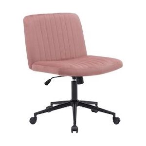 CLP Bureaustoel Kingman fluweel roze - 325354