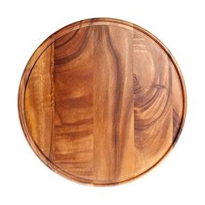 H&H donkerbruin houten bord, 42 cm - 8149542