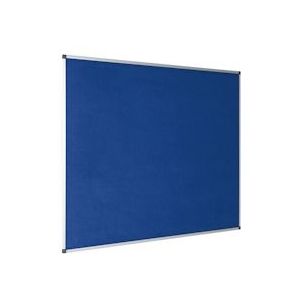Bi-Office Maya Blauw Viltbord Met Aluminium Omlijsting, 150x120 cm - grijs Weefsel FA1243170