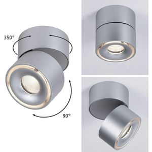 Paulmann LED-plafondlamp Spircle  78mm  8W 550lm 230V  3000K Chroom mat 93375 - zilver Aluminium 93375