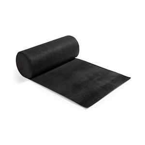 Oviala Business Tapijtrol 200 x 250 cm zwart - zwart Polyester 104465