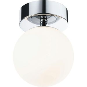 Paulmann Selection Bathroom LED-plafondlamp Gove IP44  3000K 400lm 230V 5W  Chroom#Satijn 71064 - zilver Glas 71064