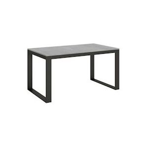 Itamoby Uitschuifbare tafel 90x160/420 cm Tecno Evolution Cement Antraciet Structuur - VE165TATECEVO-CM-AN