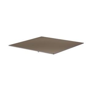Oviala Business Gelamineerd tafelblad 60x60 cm taupe - Oviala - grijs Metaal 110039