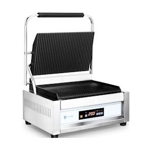 Royal Catering Contactgrill - 2.200 W - 10057 - grote plaat - gegolfd