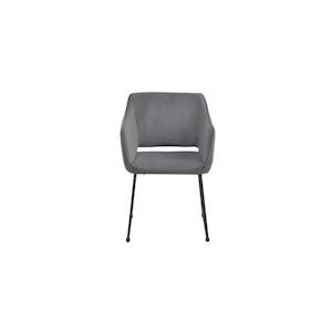 SIT Möbel Tom Tailor Fauteuil Set van 2 | gestoffeerd, basalt | zwart | B 56 x D 61 x H 82 cm | 02439-04 | Serie SIT&CHAIRS - meerkleurig Multi-materiaal 02439-04