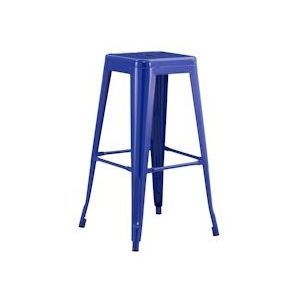 kruk Industriële Strong Blauw 43x43x76cm Thinia Home - blauw Staal 8429160802798