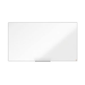 Nobo Widescreen magnetisch emaille whiteboard 1550x870mm met smal frame en InvisaMount™ montagesysteem - wit 1915251