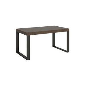 Itamoby Uitschuifbare tafel 90x160/420 cm Antraciet Tecno Walnoot structuur - VE165TATECALL-NC-AN
