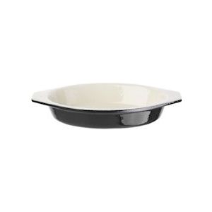 Voque Ovale Gratineerschaal Zwart 65cl