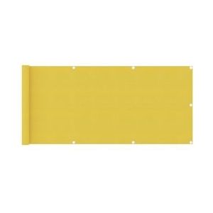 vidaXL Balkonscherm 75x400 cm HDPE geel - geel 310993