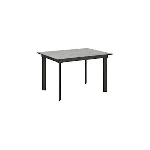 Itamoby Uitschuifbare tafel 90x120/180 cm Cumar Cement Antraciet Structuur - 8050598018958