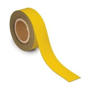 MAUL magnetisch etiketband beschrijf- en wisbaar, 10mtx50mm, geel - blauw Papier 4002390082952