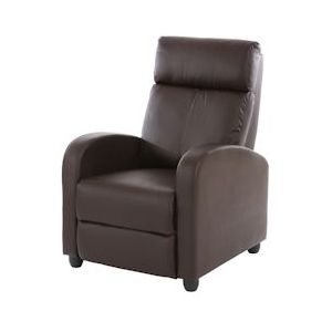 Mendler TV fauteuil Denver, kunstleer ~ bruin - bruin Synthetisch materiaal 28720