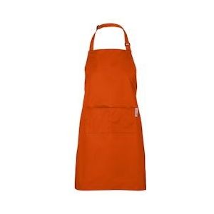 Chefs Fashion - Keukenschort - Oranje Schort - 2 zakken - Simpel verstelbaar - 71 x 82 cm
