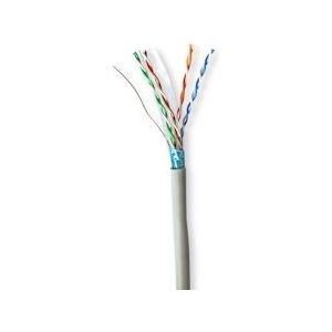 Nedis Netwerk Kabel Rol - CAT6 - Solid - F/UTP - CCA - 305.0 m - Binnenshuis - Rond - PVC - Grijs - Gift Box - 5412810401963