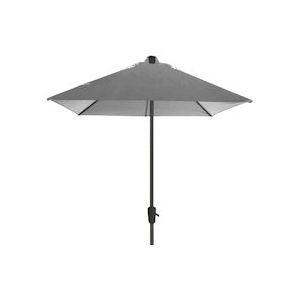 METRO Professional parasol, staal / aluminium / polyester, 2,1 x 1,3 x 2,4 m, met zwengel openingssysteem, zilver / grijs - zilver Multi-materiaal 4337255686250