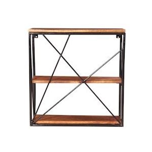 SIT Möbel Wandplank Tom Tailor | 3 Planken | Mangohout | Metalen frame | B 60 x D 20 x H 62 cm | 12830-01 | Serie TOM TAILOR - meerkleurig Multi-materiaal 12830-01