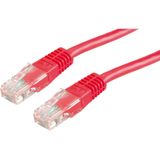 VALUE Patchkabel Cat.6 UTP (Class E), rood, 2 m - rood 21.99.1541