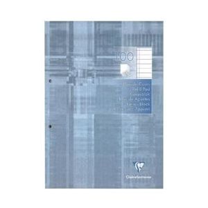 Clairefontaine cursusblok gelijnd met kantlijn - blauw Papier 3329680058147